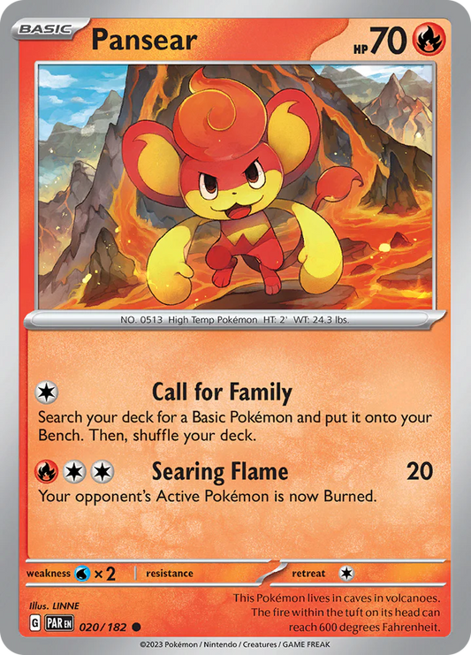 Pansear (020/182) [Scarlet & Violet: Paradox Rift] Pokemon