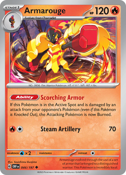 Armarouge (044/197) [Scarlet & Violet: Obsidian Flames] Pokemon