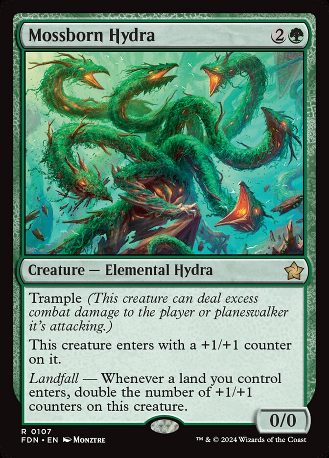 Mossborn Hydra (Foil) Magic The Gathering