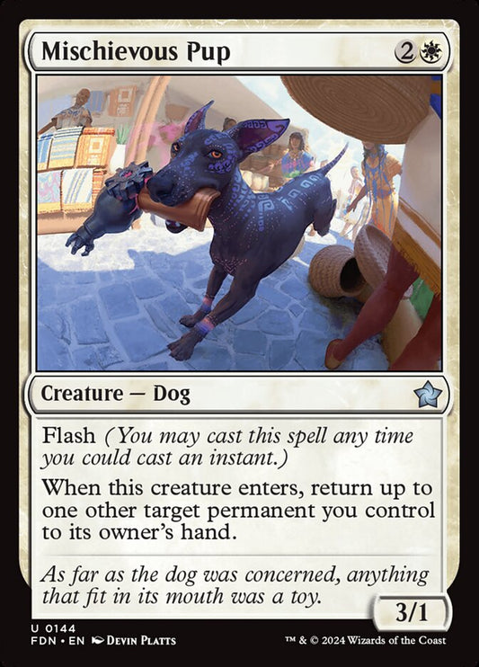 Mischievous Pup Magic The Gathering