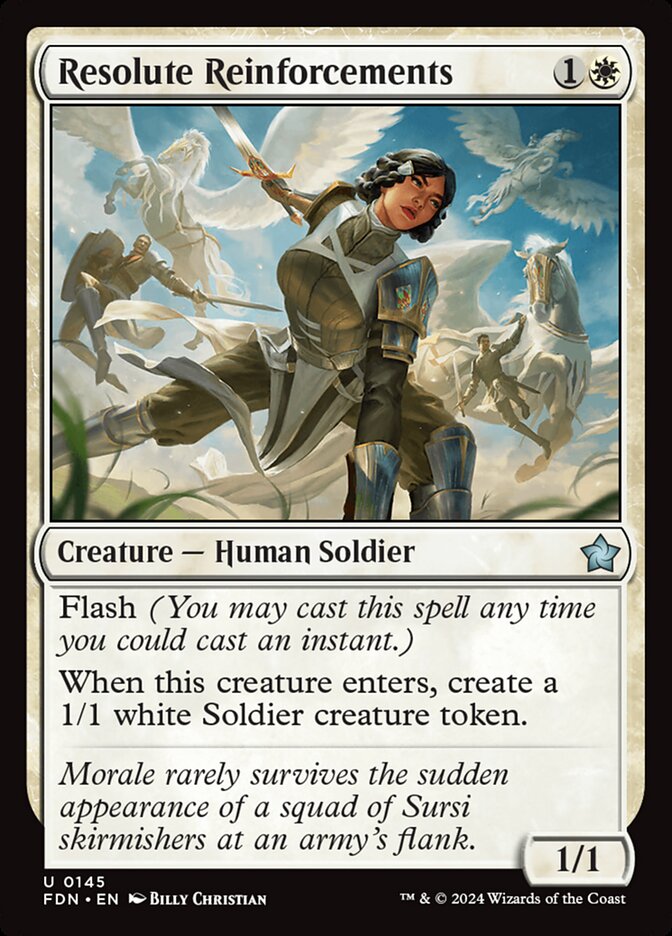 Resolute Reinforcements Magic The Gathering