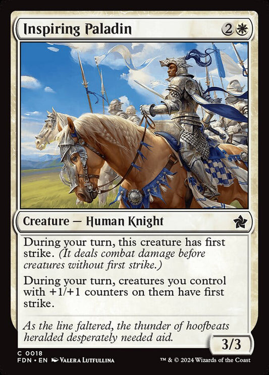 Add to Deck Inspiring Paladin Magic The Gathering