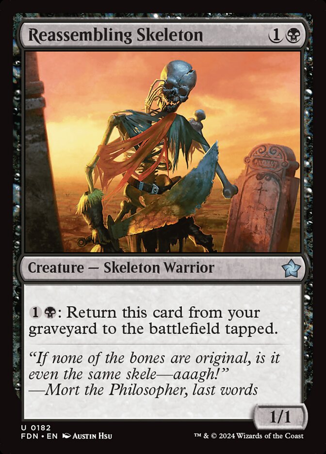 Reassembling Skeleton Magic The Gathering