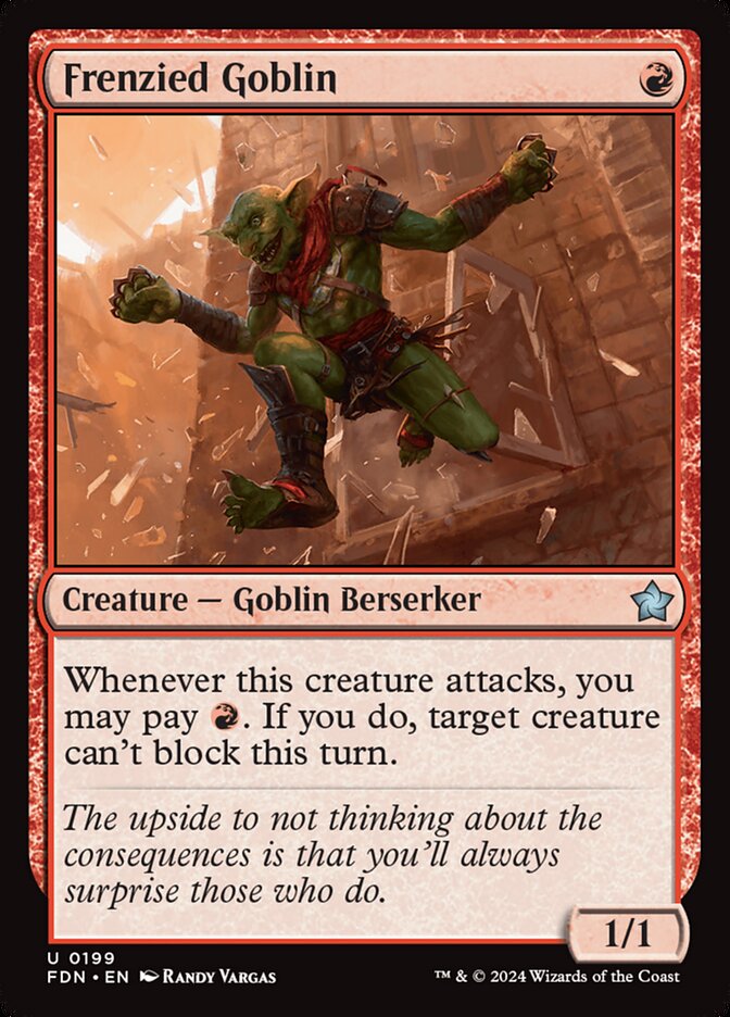 Frenzied Goblin Magic The Gathering