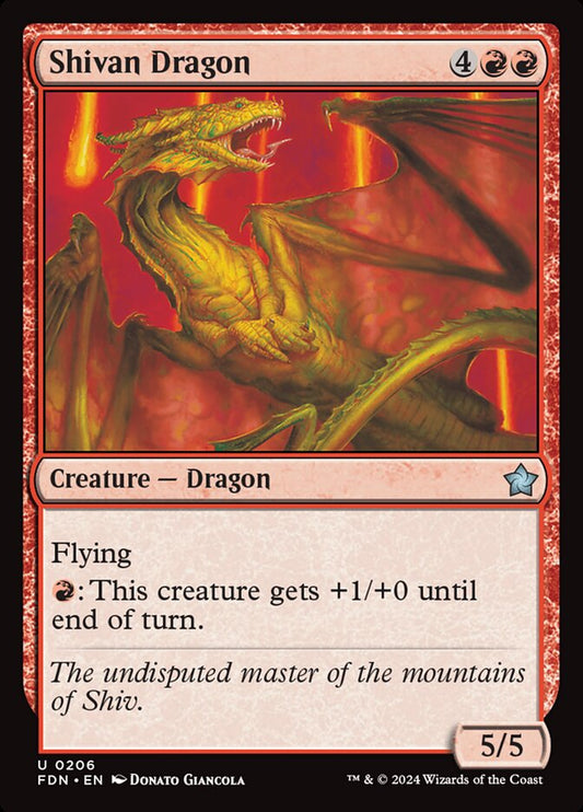 Shivan Dragon Magic The Gathering