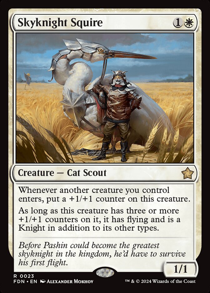 Skyknight Squire (Foil) Magic The Gathering