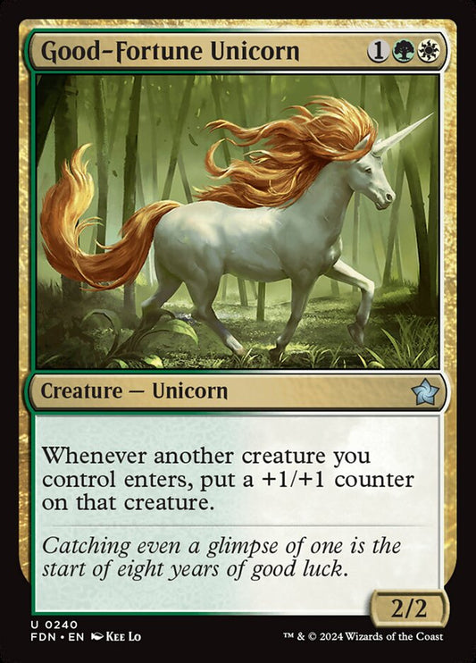 Good-Fortune Unicorn Magic The Gathering