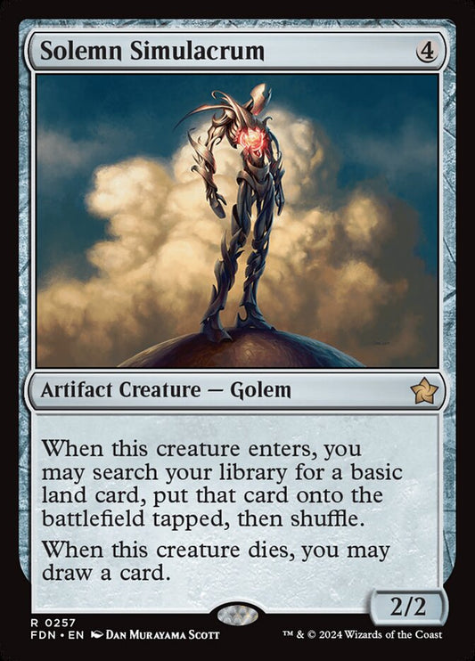 Solemn Simulacrum (Foil) Magic The Gathering