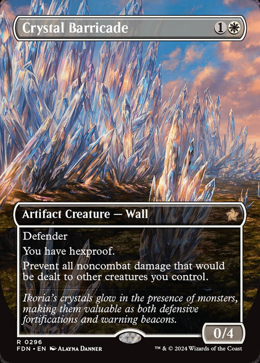 Crystal Barricade (Borderless Foil) Magic The Gathering