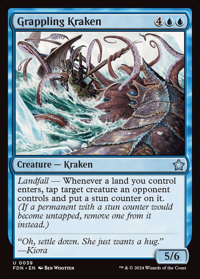 Grappling Kraken Magic The Gathering