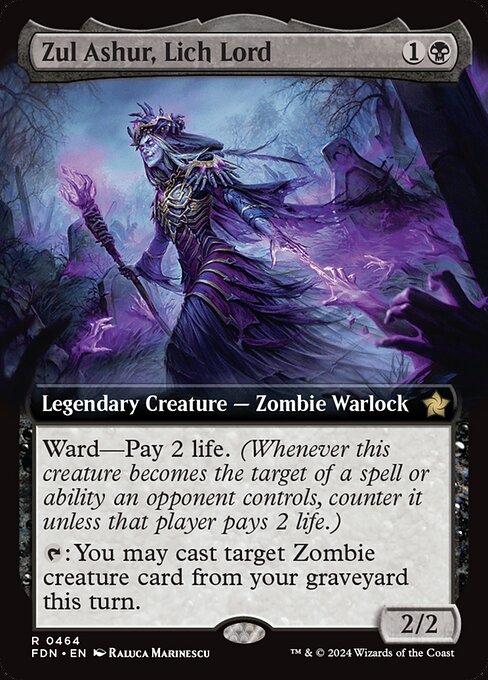 Zul Ashur, Lich Lord (Extended Foil) Magic The Gathering