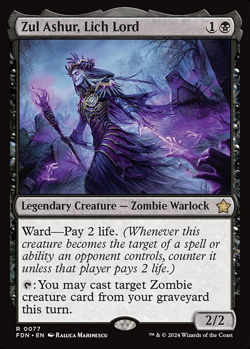 Zul Ashur, Lich Lord (Pre-Release Foil) Magic The Gathering