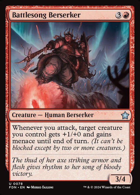 Battlesong Berserker Magic The Gathering