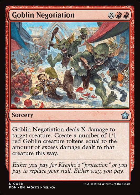 Goblin Negotiation Magic The Gathering