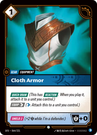 Cloth Armor - Spiritforged (SFD) Armchair Generals