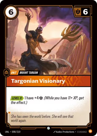 Targonian Visionary - Unleashed (UNL) Armchair Generals