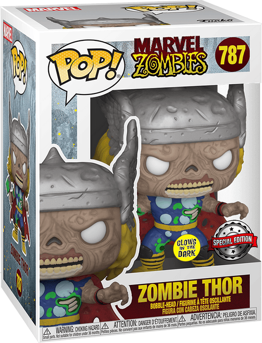 Funko Pop! Marvel 787: Zombies - Zombie Thor Vinyl Bobble-Head (Glow in the Dark)(New) Funko POP!