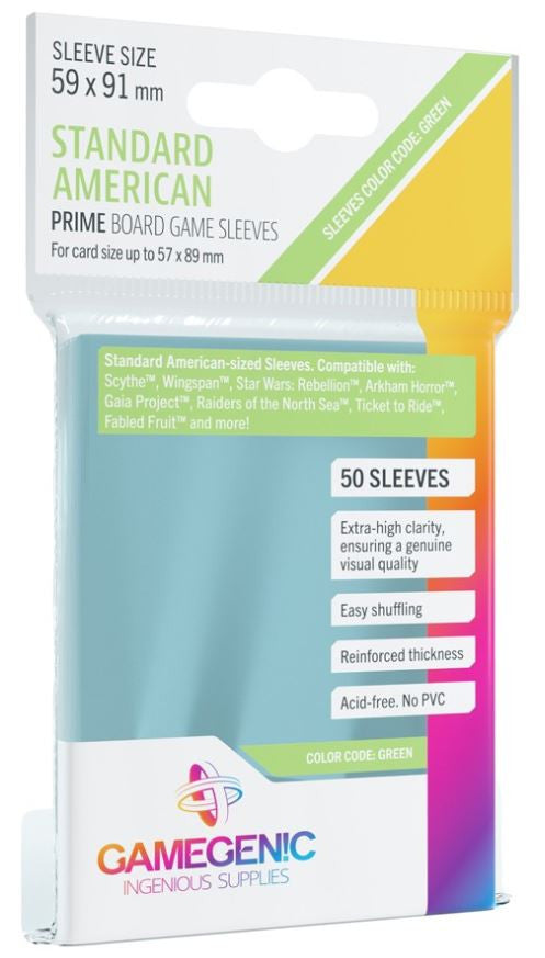Gamegenic Prime Sleeves: Standard American 50pk GameGenic