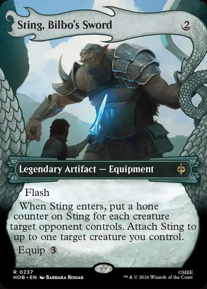 Sting, Bilbo's Sword (Dragon Hoard Frame) [The Hobbit] Armchair Generals