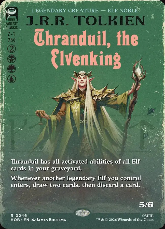 Thranduil, the Elvenking (Book Cover) [The Hobbit] Armchair Generals