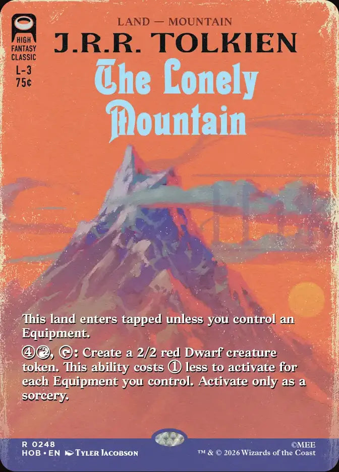 The Lonely Mountain (Foil Book Cover) [The Hobbit] Armchair Generals