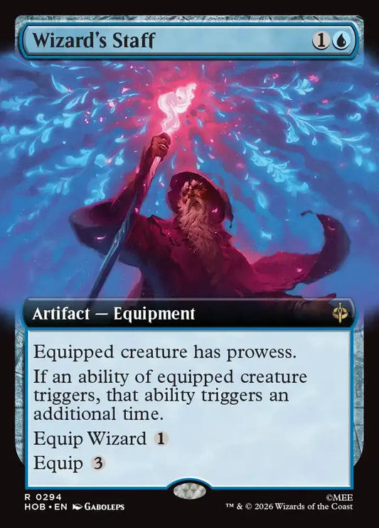 Wizard's Staff (Extended Art Foil) [The Hobbit] Armchair Generals