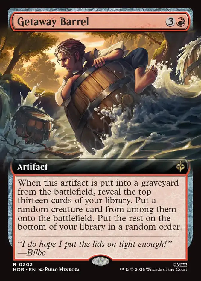 Getaway Barrell (Extended Art Foil) [The Hobbit] Armchair Generals