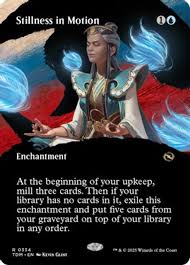 Stillness in Motion (Borderless) [Tarkir: Dragonstorm] Magic The Gathering