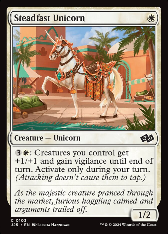 Steadfast Unicorn Magic The Gathering