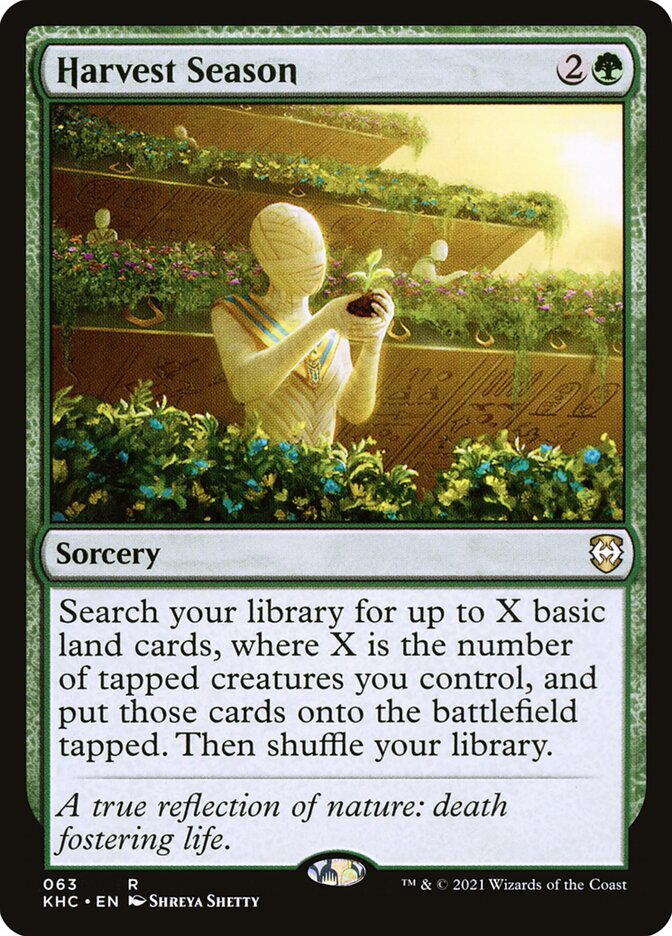 Harvest Season Magic The Gathering