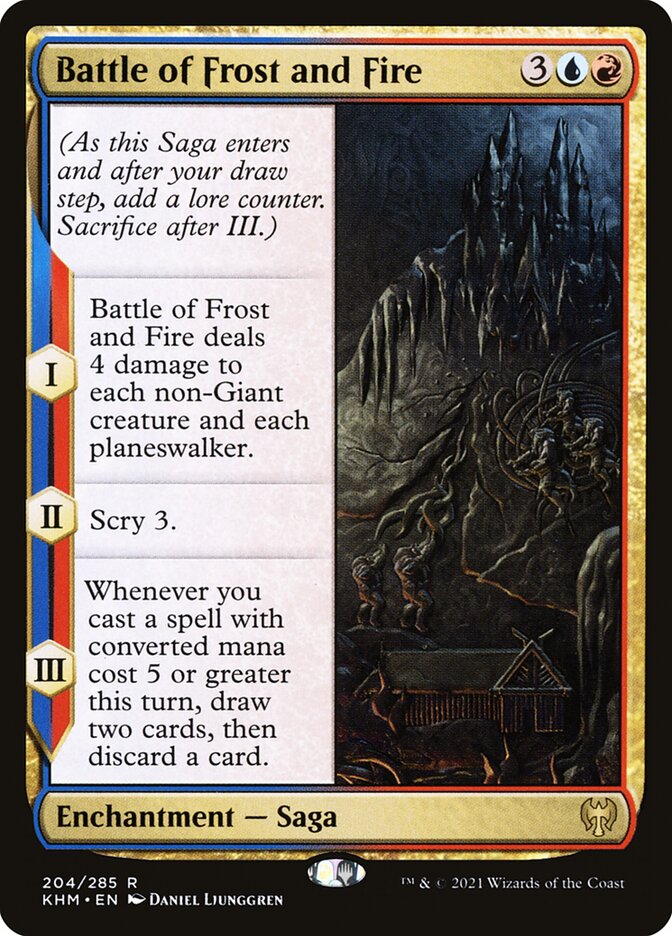 Battle of Frost and Fire Magic The Gathering