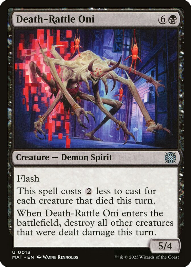 Death-Rattle Oni Magic The Gathering