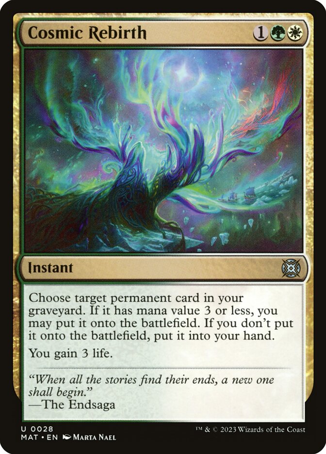 Cosmic Rebirth Magic The Gathering