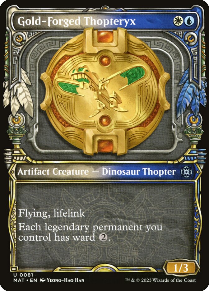 Gold-Forged Thopteryx (Showcase Foil) Magic The Gathering