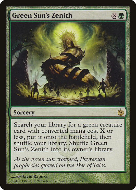 Green Sun's Zenith Magic The Gathering