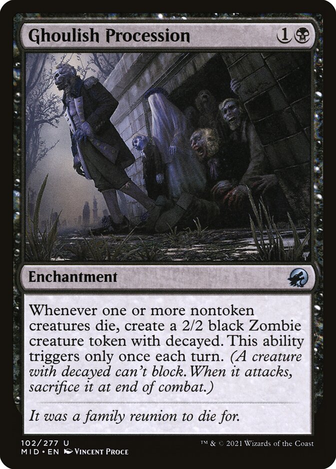 Ghoulish Procession Magic The Gathering