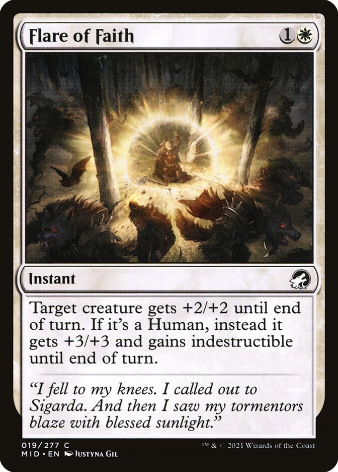 Flare of Faith Magic The Gathering