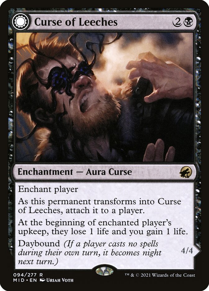 Curse of Leeches // Leeching Lurker Magic The Gathering