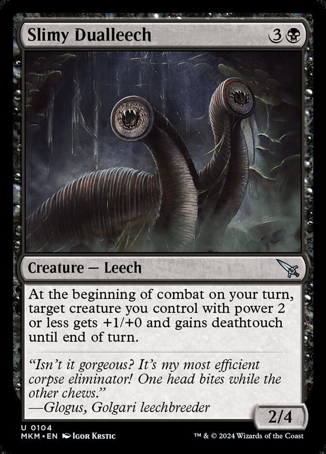 Slimy Dualleech Magic The Gathering