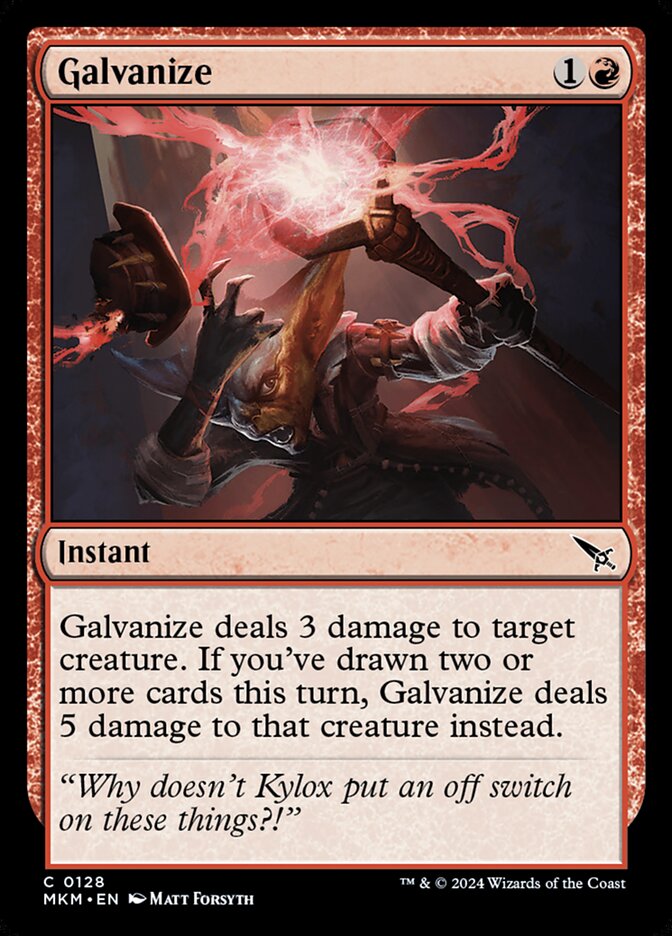 Galvanize Magic The Gathering
