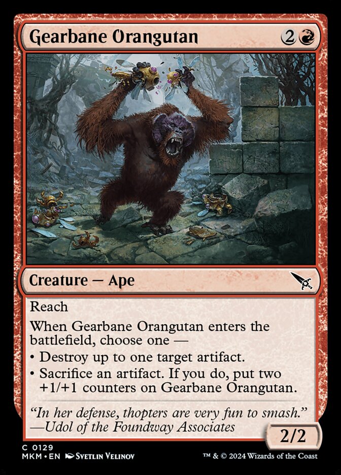 Gearbane Orangutan Magic The Gathering