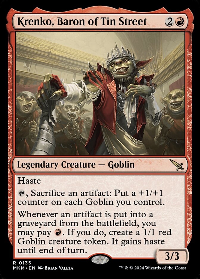 Krenko, Baron of Tin Street Magic The Gathering