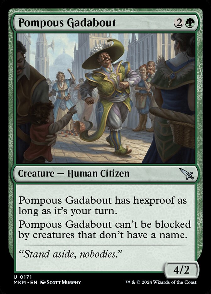 Pompous Gadabout Magic The Gathering