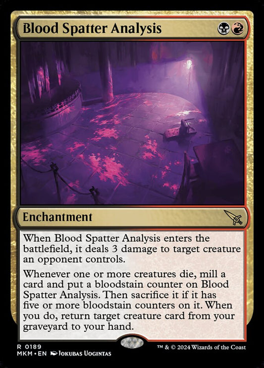 Blood Spatter Analysis (Foil) Magic The Gathering