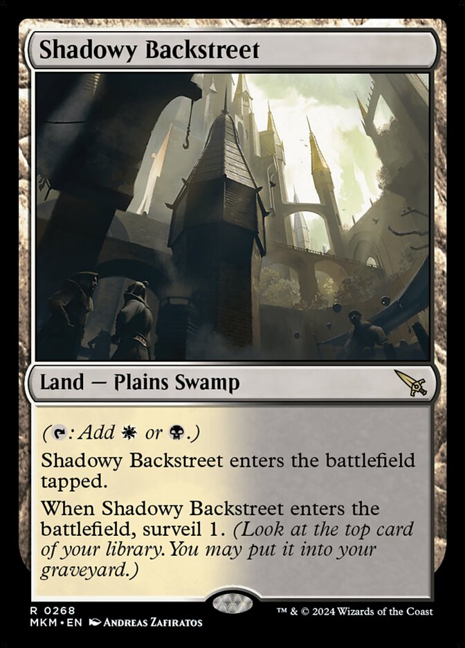 Shadowy Backstreet (Foil) Magic The Gathering