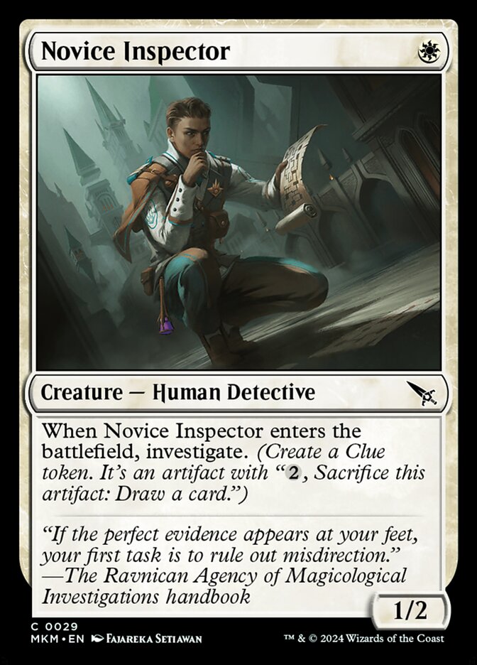 Novice Inspector (Foil) Magic The Gathering