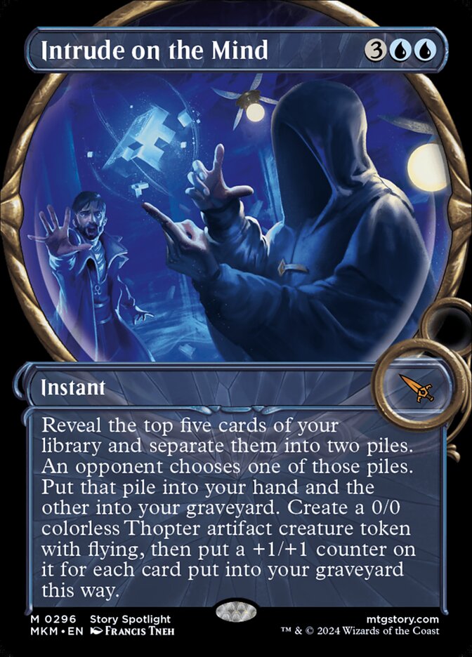 Intrude on the Mind (showcase) Magic The Gathering