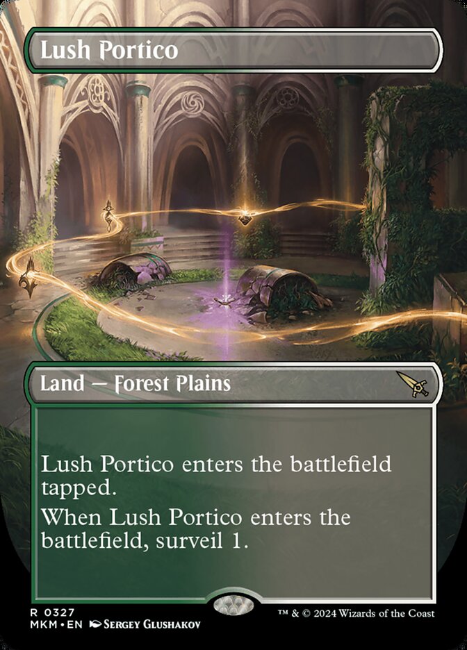 Lush Portico (Borderless Foil) Magic The Gathering