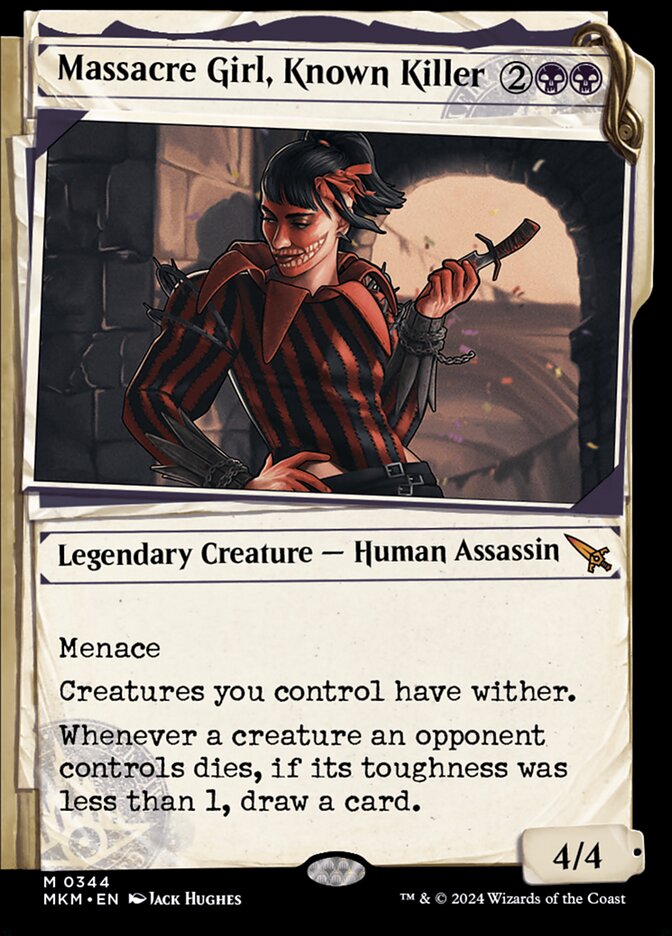 Massacre Girl, Known Killer (Showcase Foil) Magic The Gathering