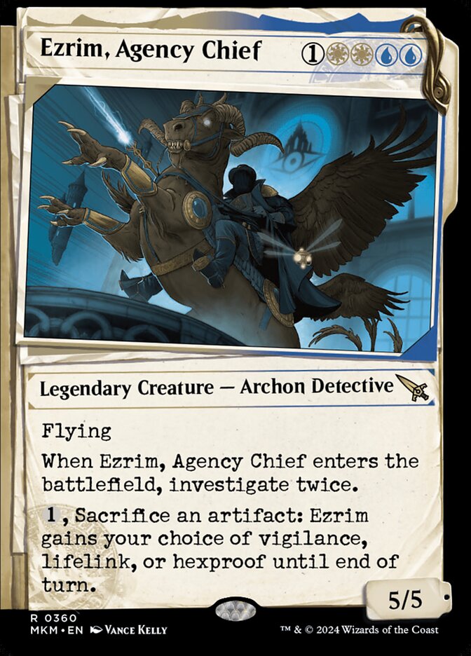 Ezrim, Agency Chief (showcase) Magic The Gathering